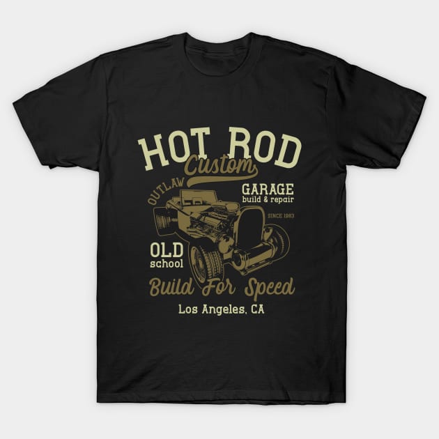 Custom Outlaw Hot Rod 1983 T-Shirt by Verboten